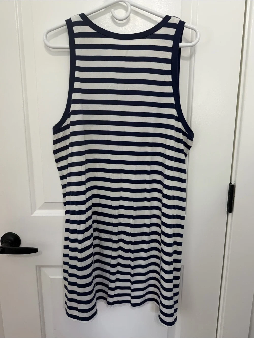 Kate Spade Striped Lemon Tank Dress Size L Look On The Bright Side Navy White
